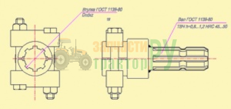 ������� ���������� ���������� ���� �� 124.005 (������ 35 x 32 x 21 �� (1 3/8 Z21) - ��� 38 x 32 x 8 ��) | ���������������.��